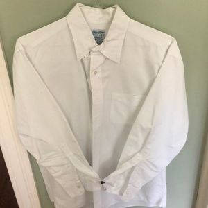 Brooks Brothers white oxford cloth dress shirt